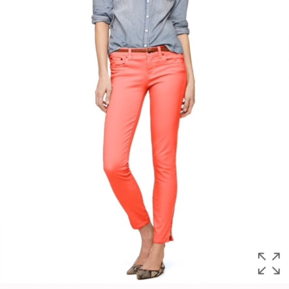 J crew toothpick ankle zip